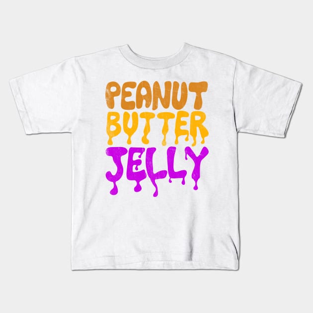 Peanut Butter Jelly Kids T-Shirt by notsniwart